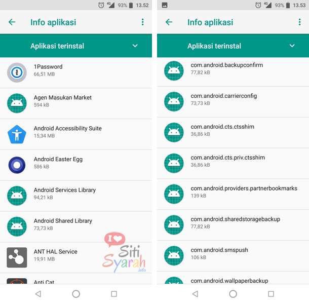 Aplikasi android yang tidak boleh di hapus