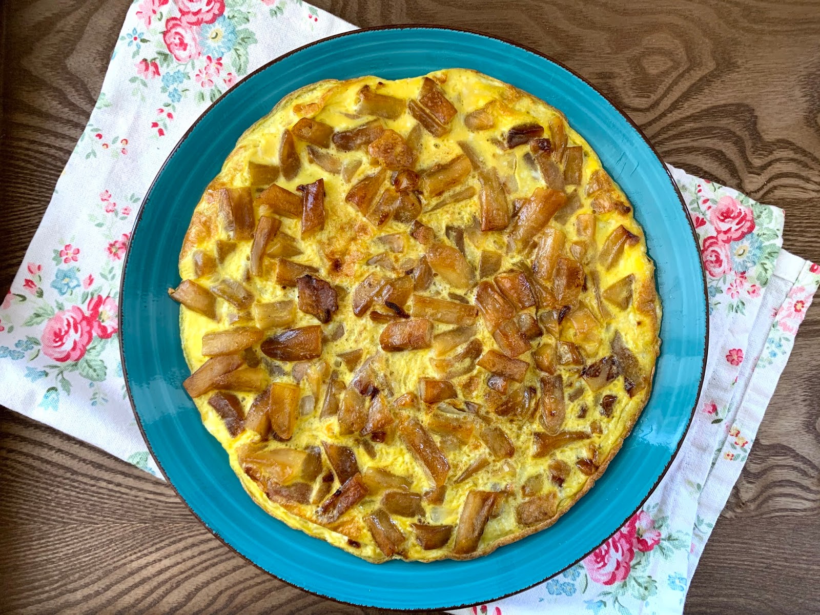 Leftover French Fries Spanish Tortilla Kimchi and Beans