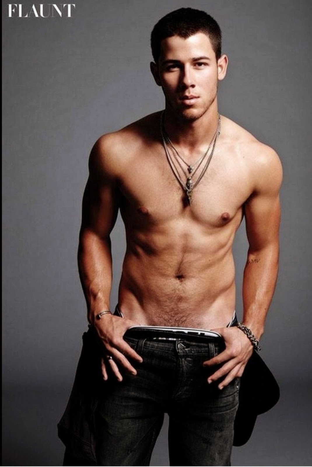 Nick Jonas Steals Mark Wahlberg S Calvin Klein Pose In Flaunt Magazine Male Models Of The World