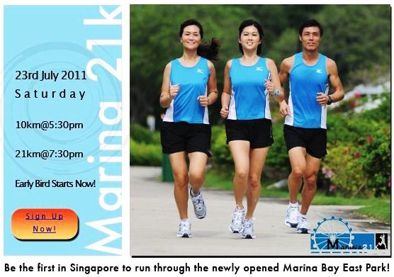 RUNNING WITH PASSION: Marina 21K Singapore