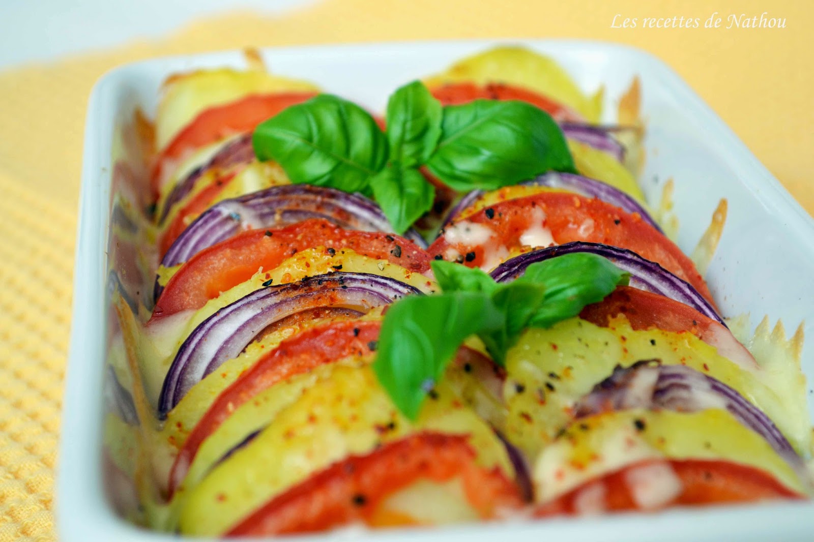 Ma cuisine au fil de mes idées...: Tian de pommes de terre, tomates et