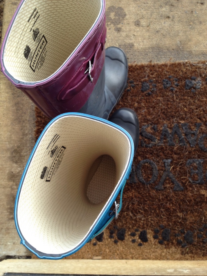 2LeftSocks Hunter boot buckles meet super glue