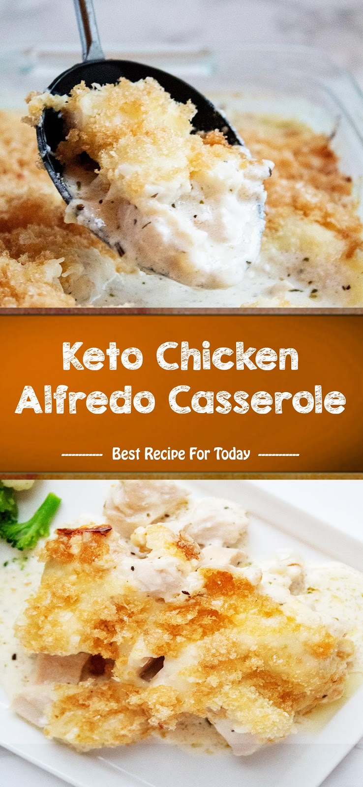 Keto Chicken Alfredo Casserole