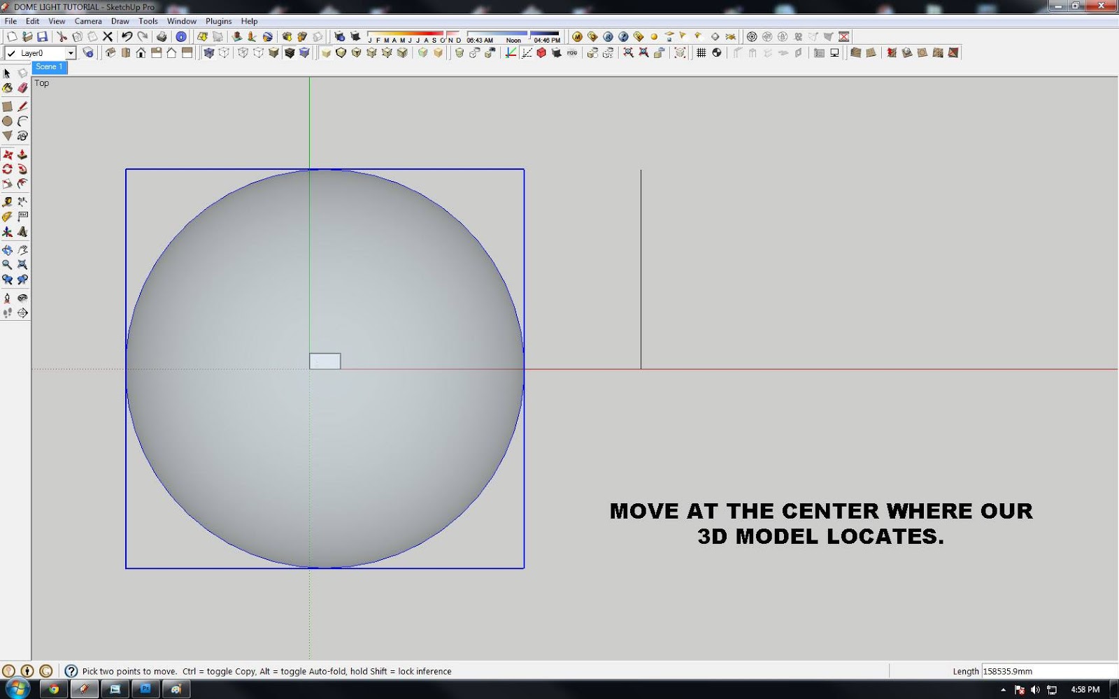 SKETCHUP TEXTURE TUTORIAL ARTIFICIAL DOME LIGHT IN VRAY 1.49