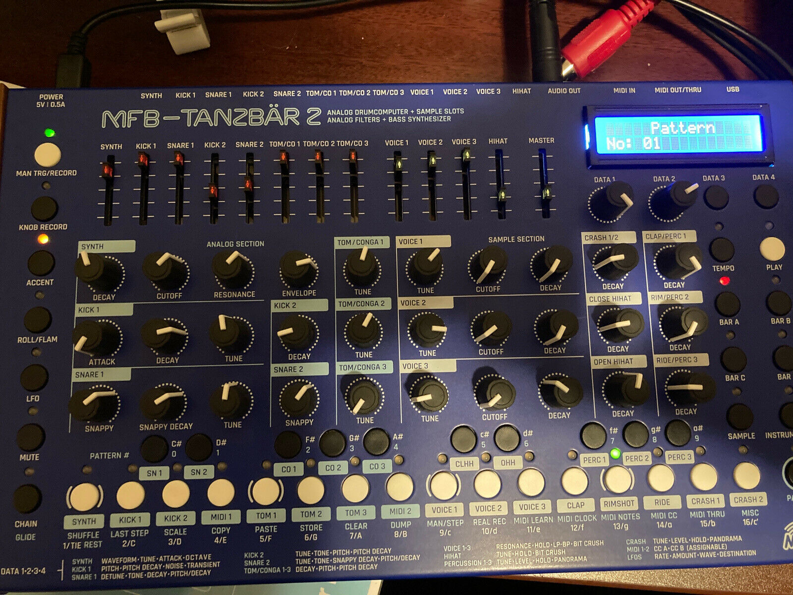 MATRIXSYNTH MFB Tanzbar 2 Analog Drum Synth SN 20314