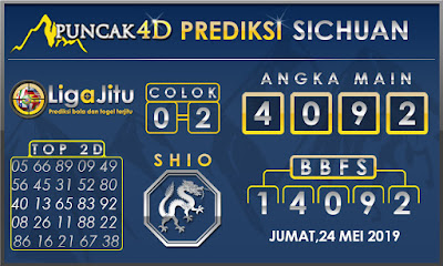 PREDIKSI TOGEL SICHUAN PUNCAK4D 24 MEI 2019