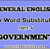 One Word Substitution list