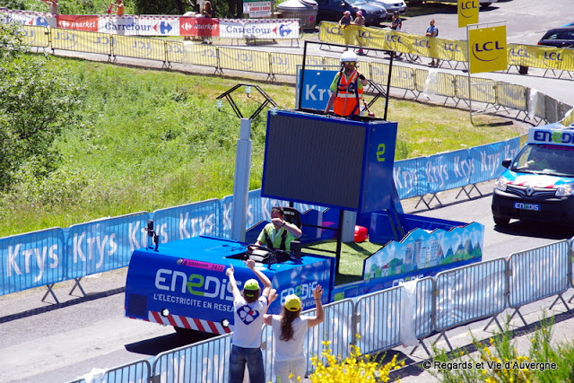 Tour de France 2016 au Lioran, Auvergne caravane publicitaire