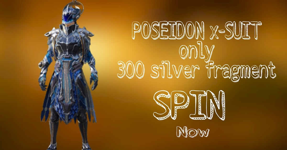 Bgmi Version Main Poseidon X Suit Is Here You Can Spin Only 300 Silver Fragment