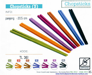 Info & Harga Twin Tulip Tulipware 2014 : Chopsticks - sumpit