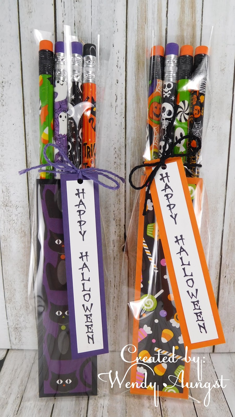 WeeBeeStampin4Fun Halloween Pencil Holders