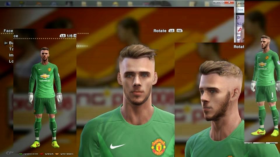 PES 2013 De Gea Face - LOLG GAMES
