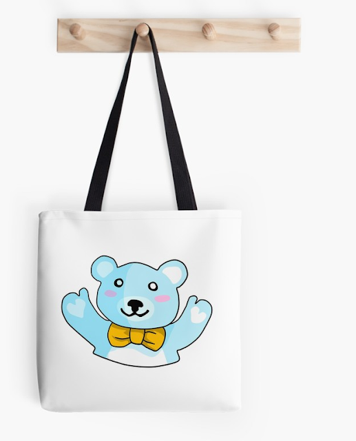 A bag of a cute hugging teddy bear / Kassi söpöstä halaavasta nallesta