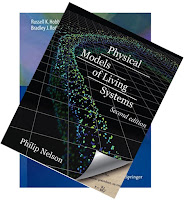 Model Fisik Sistem Kehidupan, Edisi 2, oleh Philip Nelson, dilapiskan pada Fisika Menengah untuk Kedokteran dan Biologi.