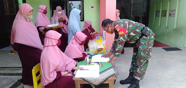 Babinsa Koramil 22 Wonosari Hadiri Sosialisasi Skenario Pembelajaran  New Normal