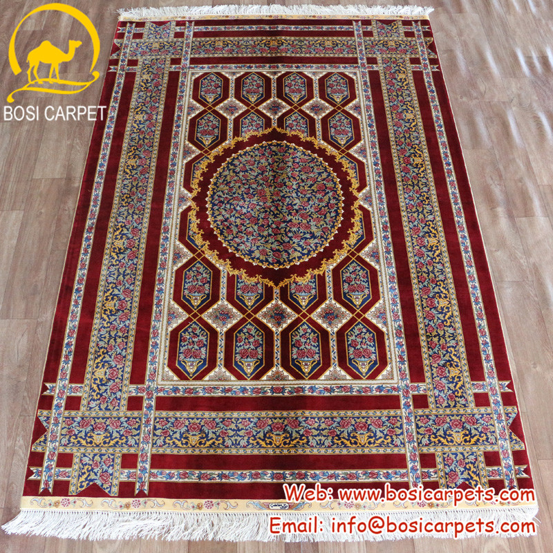 Handmade silk carpet from Henan Bosi Carpet Company