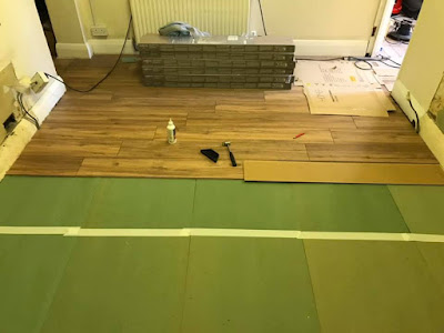 Wood floor installation