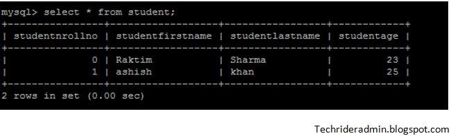 INSERT UPDATE And DELETE Query In MySQL Tech Rider Admin s Diary A 