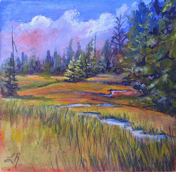 plein air painting washington mt meadows paradise study