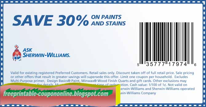 Printable Coupons 2021: Sherwin Williams Coupons Printable Coupons 2021: Sherwin Williams Coupons