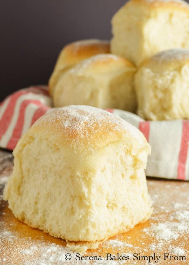 Soft, fluffy Potato Dinner Rolls recipe are the perfect addition to the dinner table and the holidays from Serena Bakes Simply From Scratch.