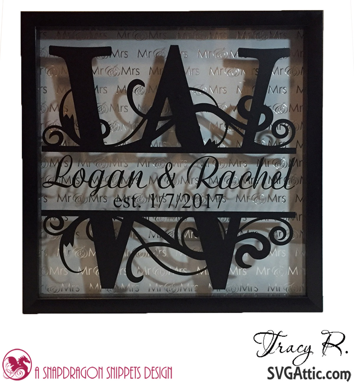 SVG Attic Blog: Shadow Box for a Wedding