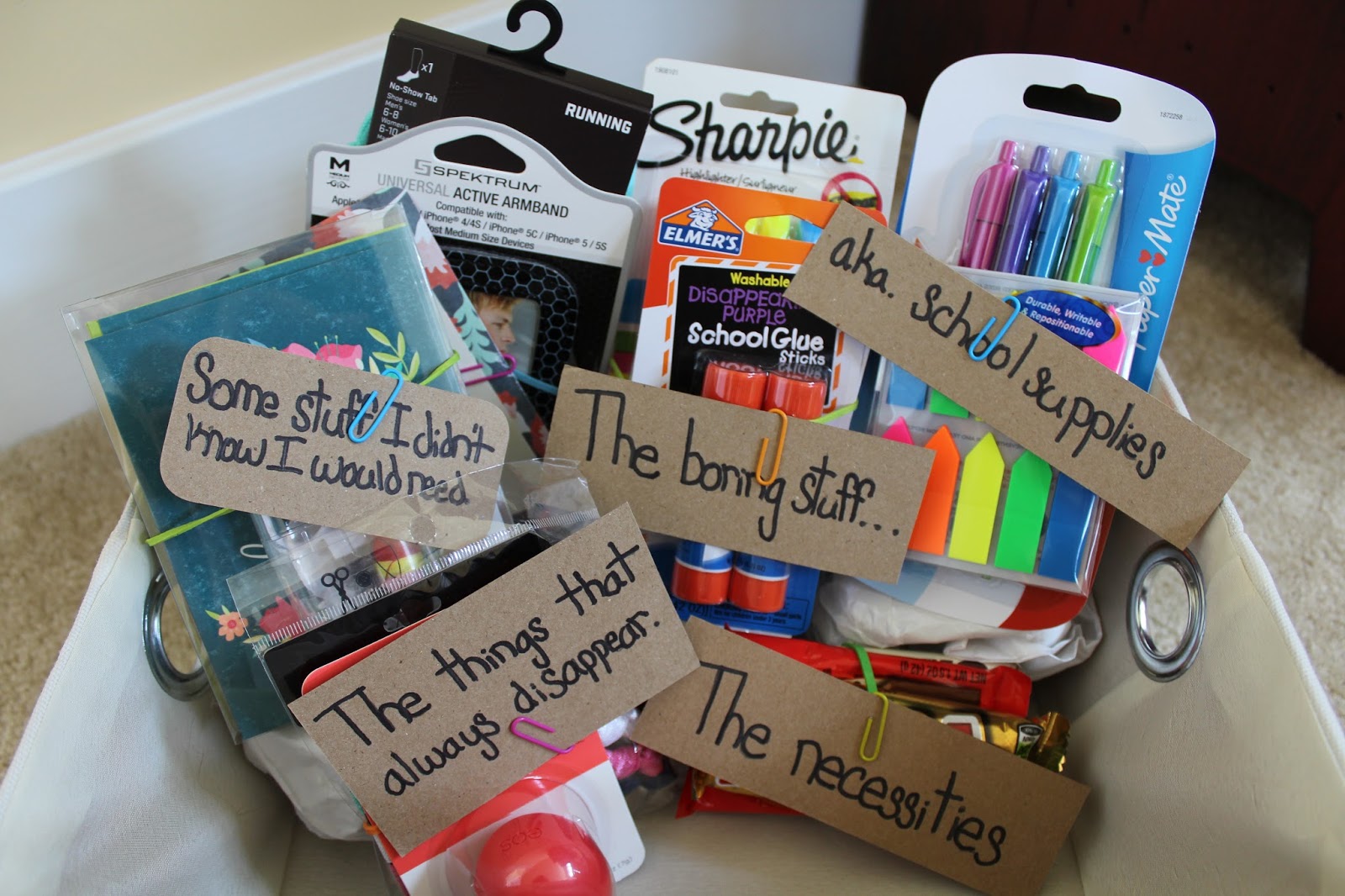 E for Emily Freshman Year Survival Kit