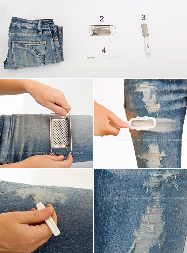 Maiko DIY: Distressed and ripped jeans tutorial