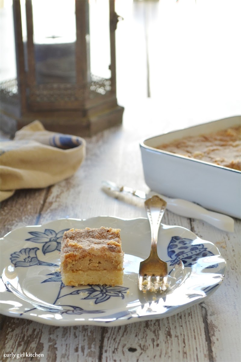 Curly Girl Kitchen Snickerdoodle Shortbread Bars