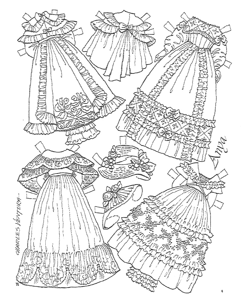 Miss Missy Paper Dolls Anya Paper doll