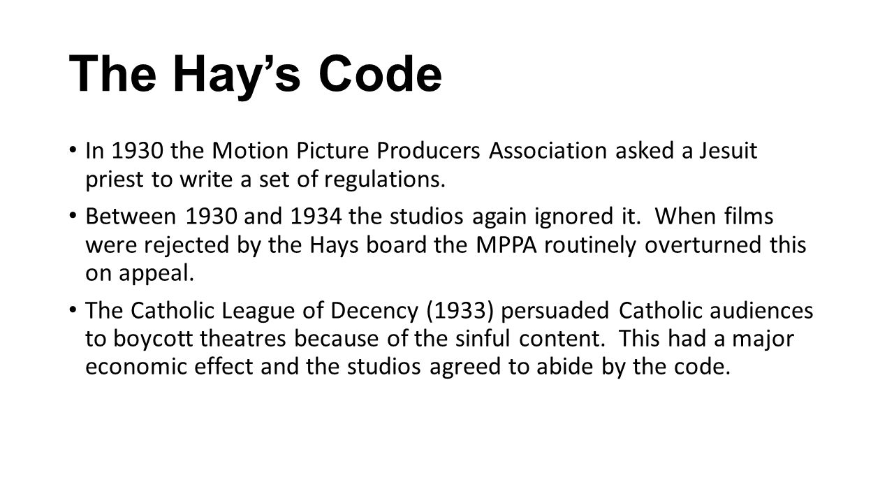 Hays code violations picture