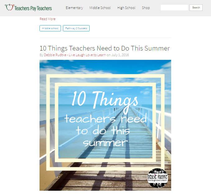 Teachers Pay Teachers Blog! Live Laugh Love to Learn