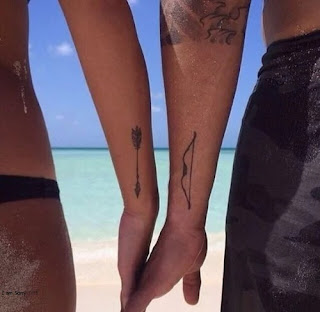 cute couple tattoos on wrist