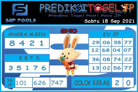 Prediksi Syair Sgp 18 September 2021 Pangkalantoto