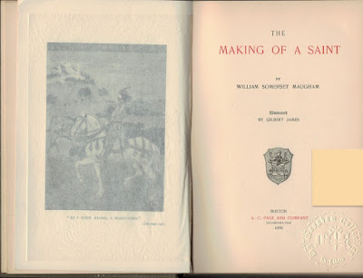 title page of The Making of a Saint 1898