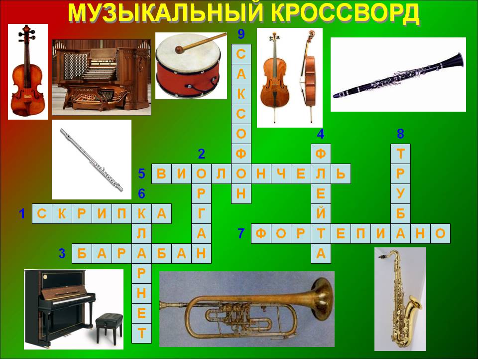 Ударный идиофон 8 букв сканворд. Кроссворд музыкальные инструменты. Кроссворд по музыкальным инструментам. Кроссворд на музыкальную тему. Музыкальный кроссворд с ответами.