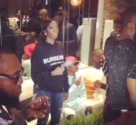 Tiwa Savage spotted with Wizkid at Patoranking’s Listening Party ...
