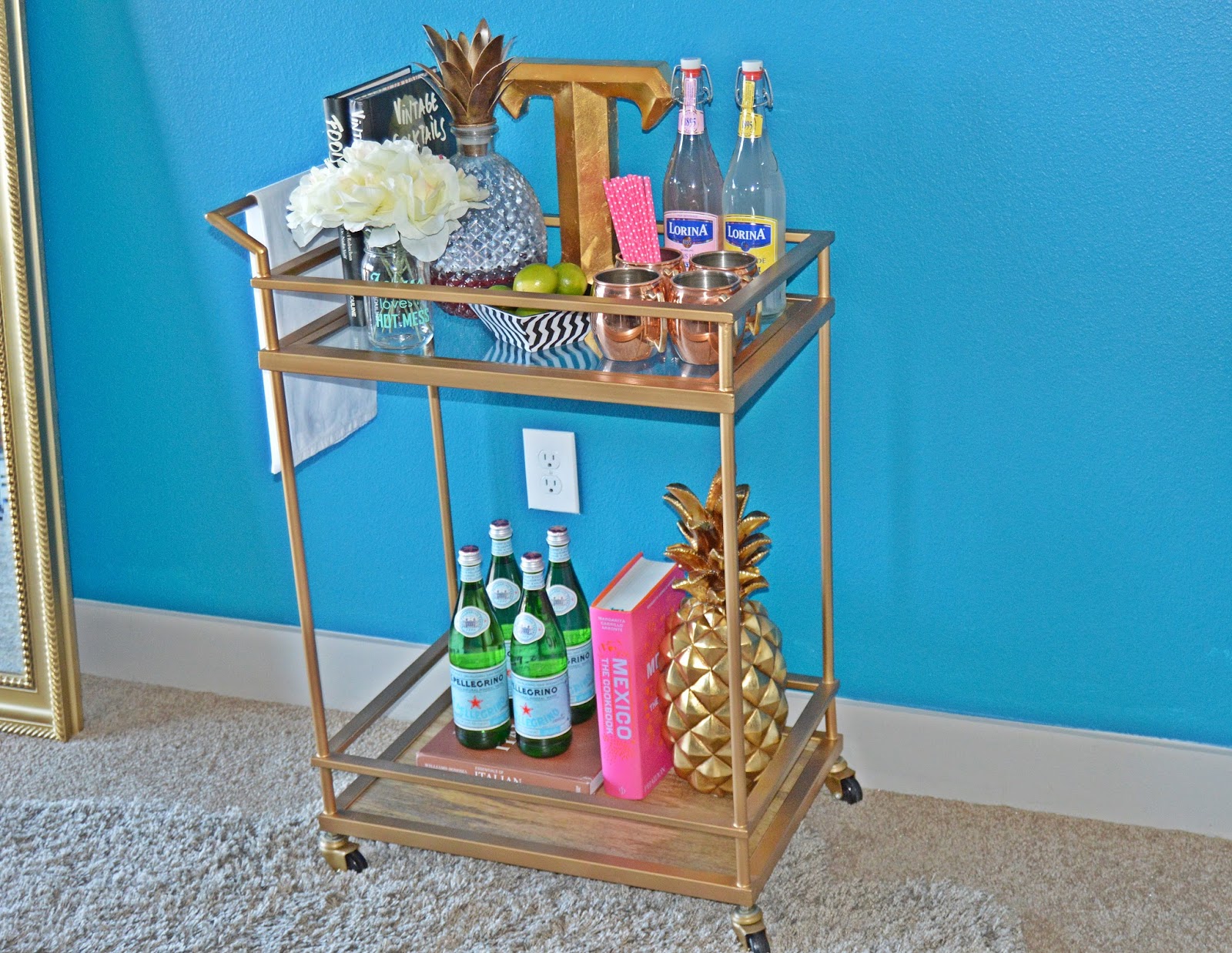 BAR CART DECORATING