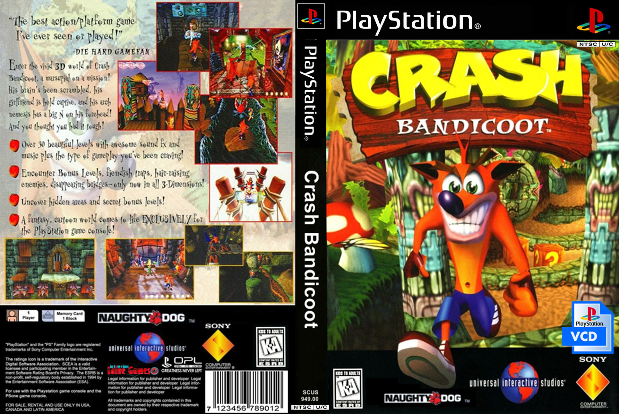 Crash Bandicoot VCD Ps1 Via Opl Ps2