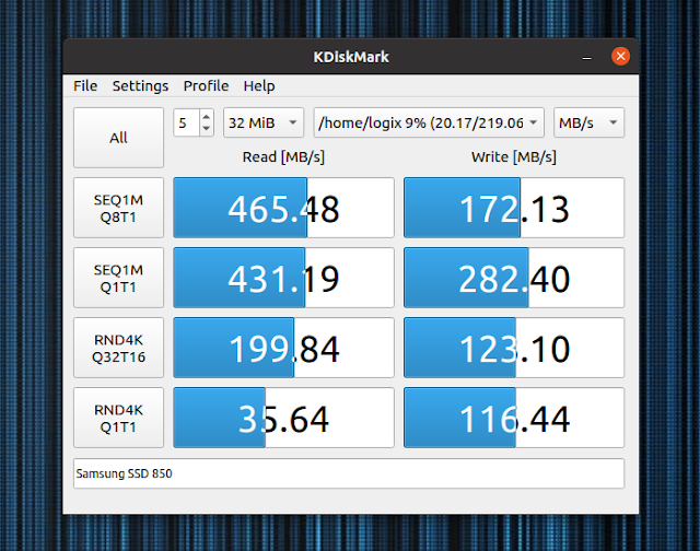 KDiskMark SSD HDD linux benchmark