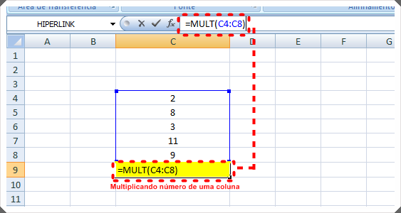 MULT Excel