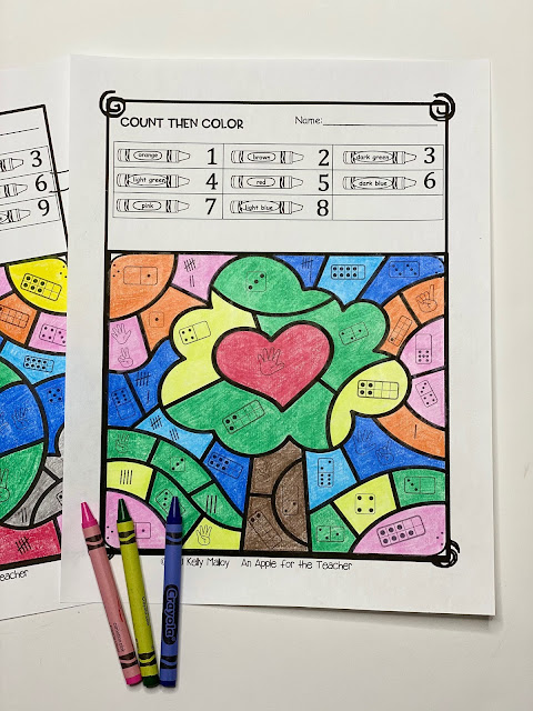 Earth Day Subitizing Color By Number Worksheet