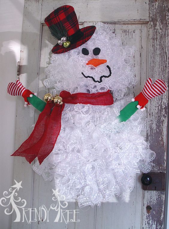 Año Nuevo costura decoración de muñeco de nieve de Navidad para ador 