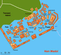 Map of Nan Madol