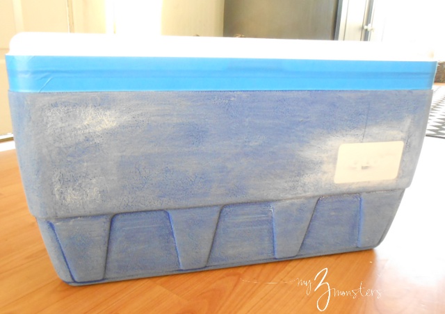 Painting a drink cooler How to have the cutest cooler in town! Custom Painted Cooler project at /