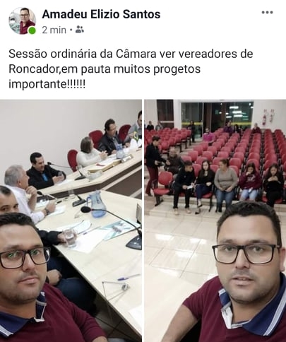 Roncador: Sessão ordinária com muitos “progetos” importantes?