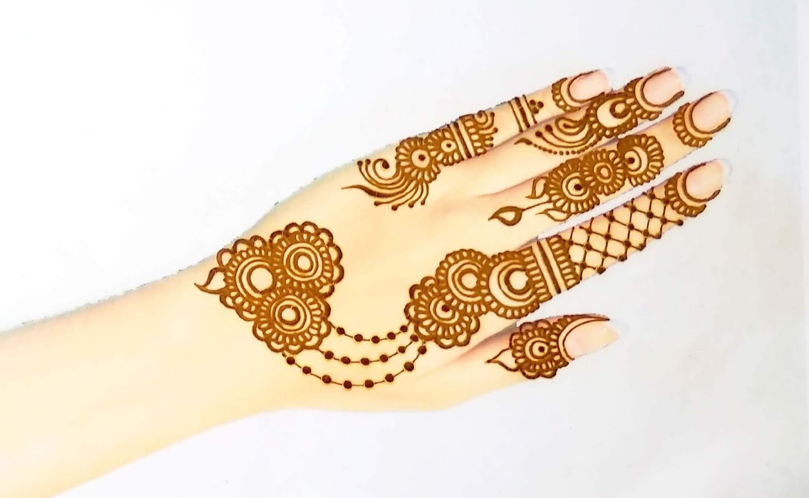 Simple Mehndi Jewellery Design Simple Necklace Mehndi Henna Hand - Main Image