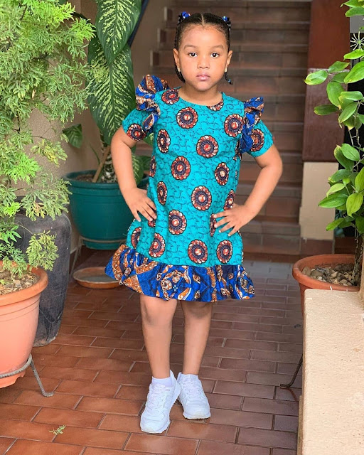 Ankara Dress Short Gown For Kids New Children Gown Styles Short