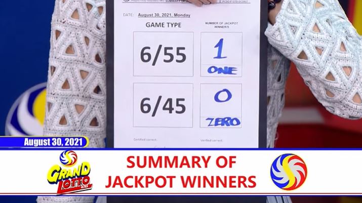 Grand lotto result