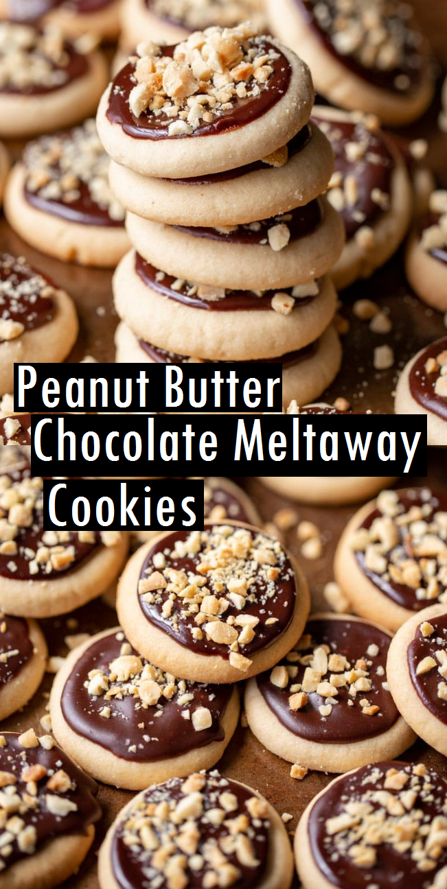 Peanut Butter Chocolate Meltaway Cookies Dessert & Cake Recipes